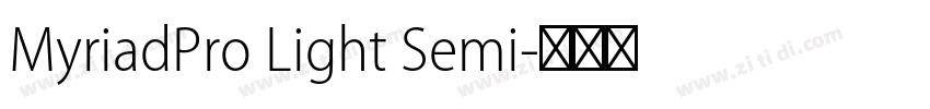 MyriadPro Light Semi字体转换 MyriadPro Light Semi字体转换